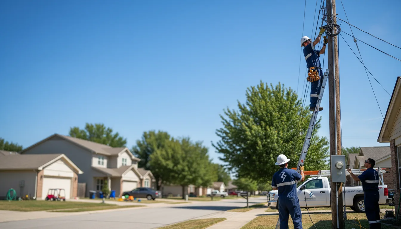Residential electrician providing installation services in Deerfield Beach, FL